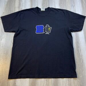 Real Bad Man Shirt Mens XL Black Logo Graphic Short Sleeve Men USA Made EUC